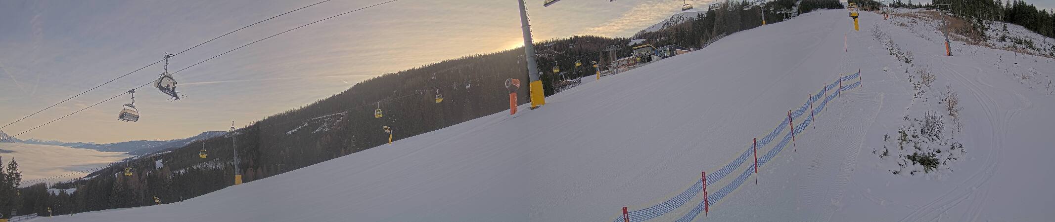 180° Panorama - 8er-Gondelbahn Bergstation/Weltcup-Abfahrt