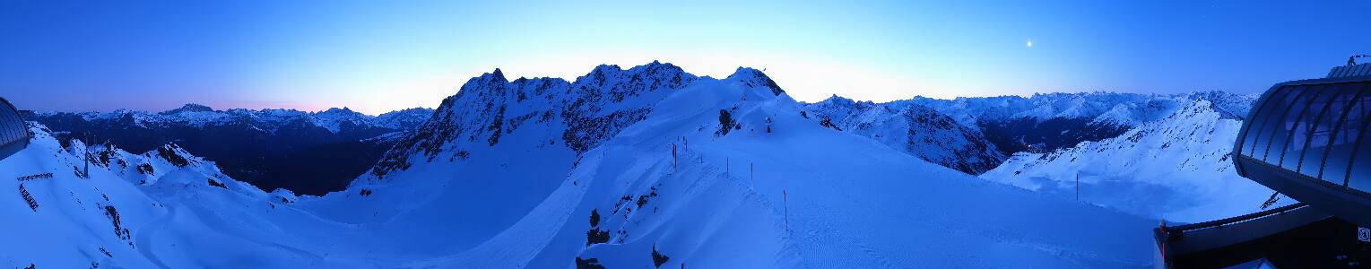 Silvretta Montafon Panorama Bahn am Hochjoch