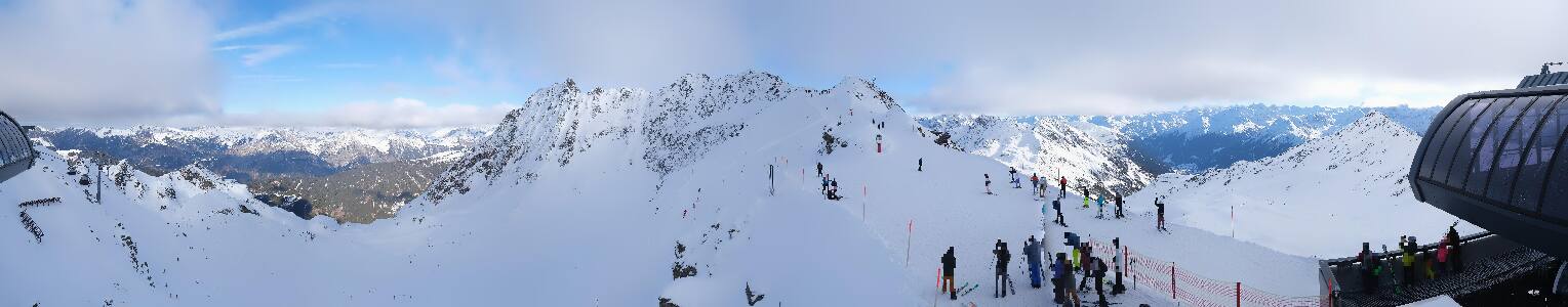 Silvretta Montafon Panorama Bahn am Hochjoch