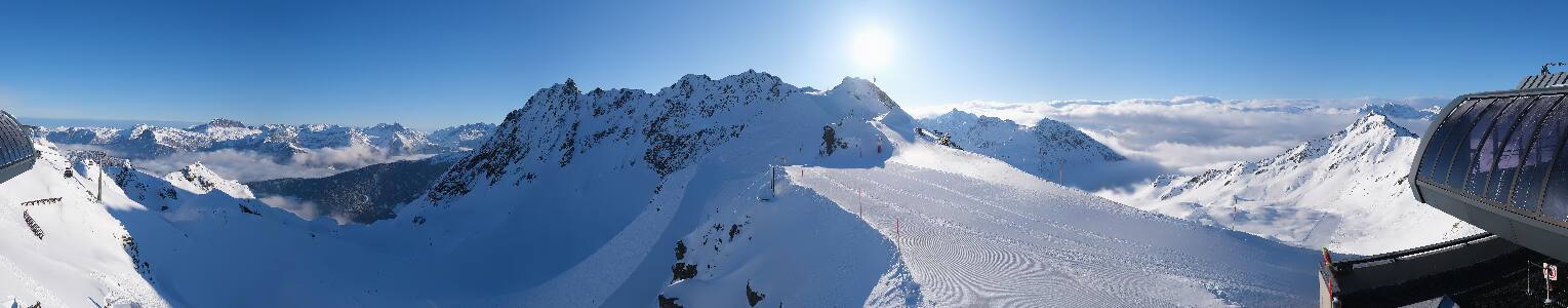 Silvretta Montafon Panorama Bahn am Hochjoch