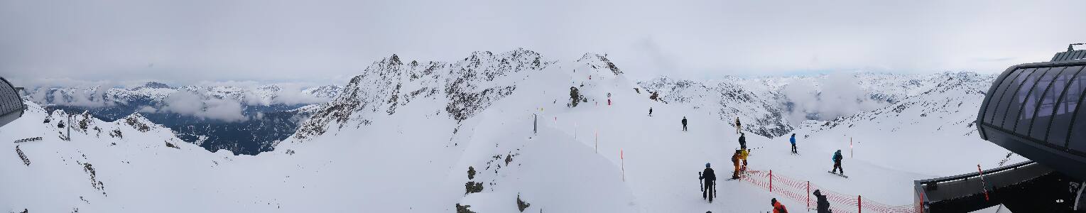 Silvretta Montafon Panorama Bahn am Hochjoch