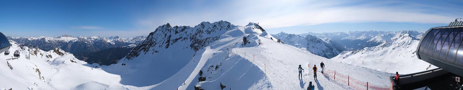 Silvretta Montafon Panorama Bahn am Hochjoch