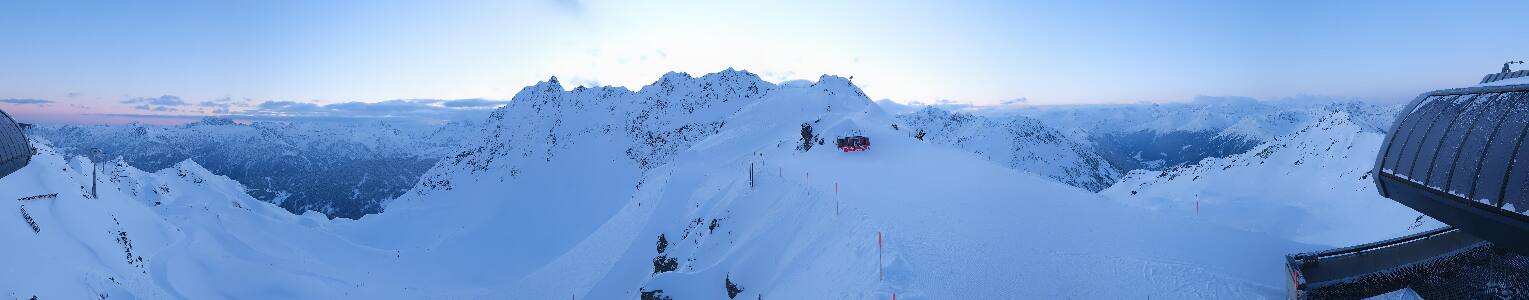 Silvretta Montafon Panorama Bahn am Hochjoch