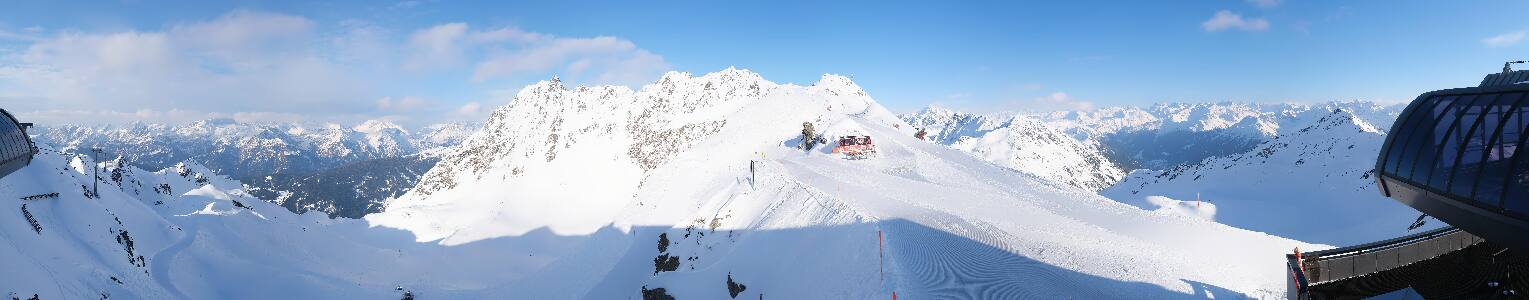 Silvretta Montafon Panorama Bahn am Hochjoch