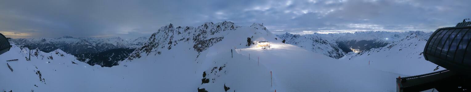 Silvretta Montafon Panorama Bahn am Hochjoch
