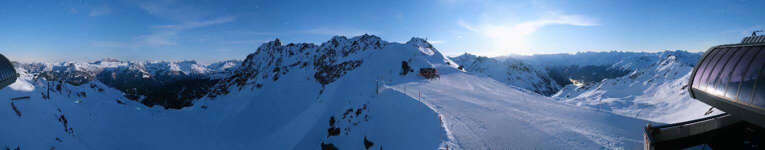 Silvretta Montafon Panorama Bahn am Hochjoch