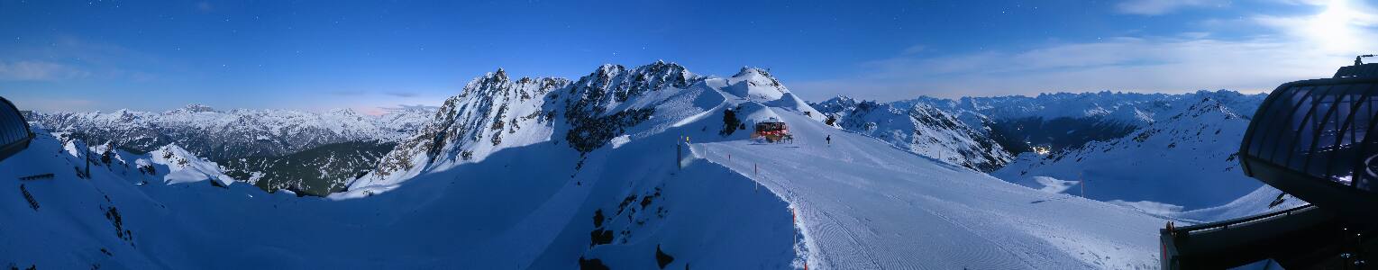 Silvretta Montafon Panorama Bahn am Hochjoch