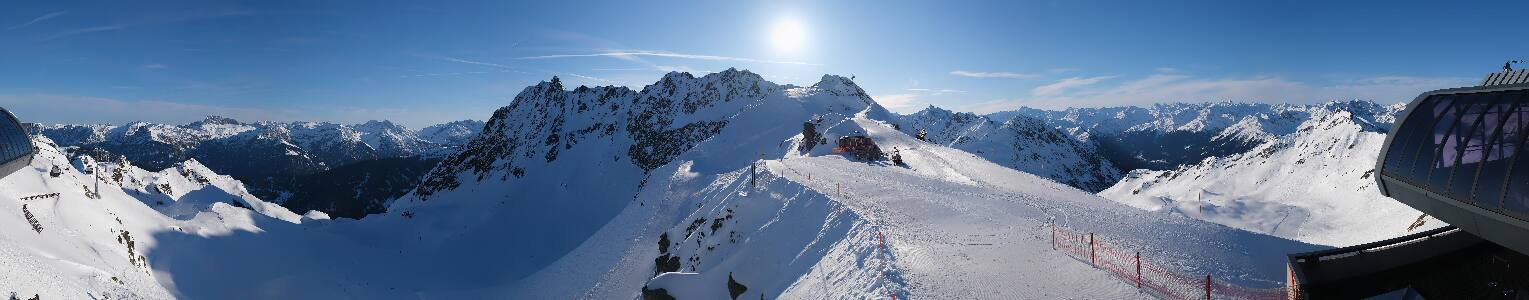 Silvretta Montafon Panorama Bahn am Hochjoch