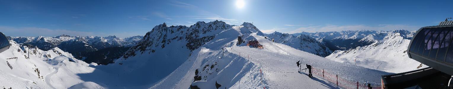 Silvretta Montafon Panorama Bahn am Hochjoch