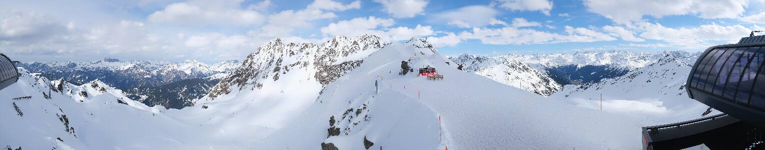 Silvretta Montafon Panorama Bahn am Hochjoch