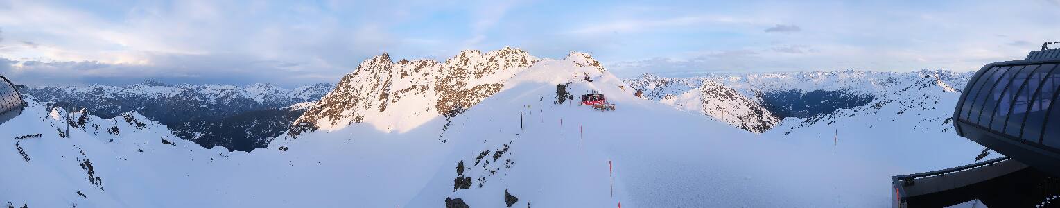 Silvretta Montafon Panorama Bahn am Hochjoch