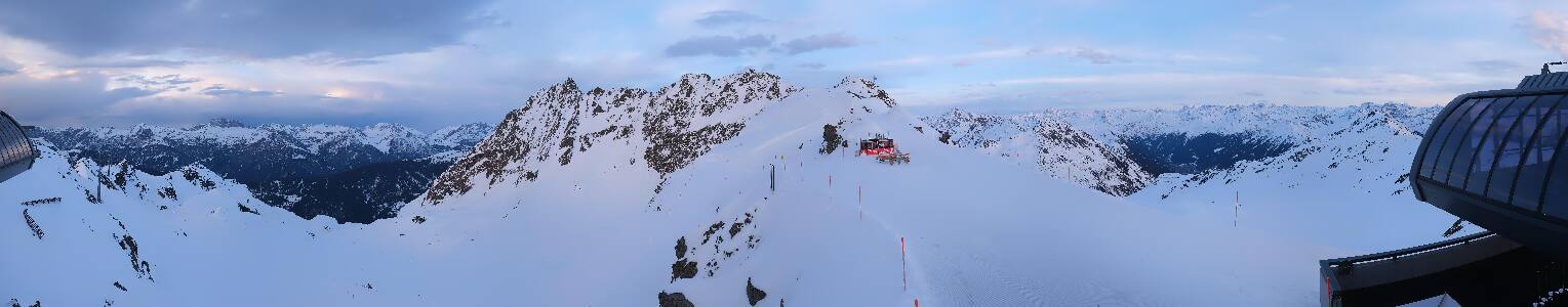 Silvretta Montafon Panorama Bahn am Hochjoch