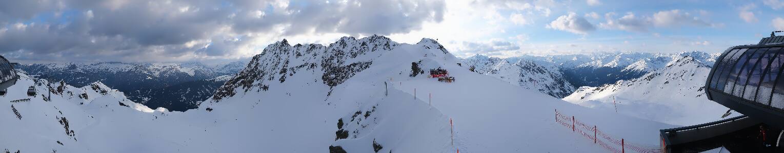 Silvretta Montafon Panorama Bahn am Hochjoch