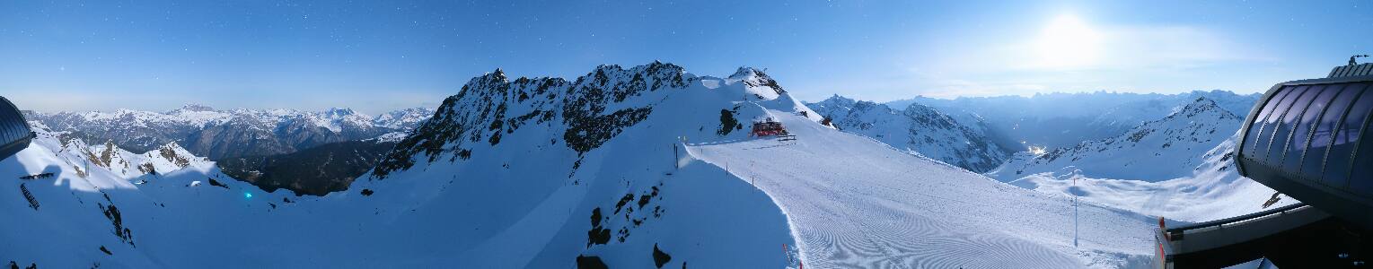 Silvretta Montafon Panorama Bahn am Hochjoch