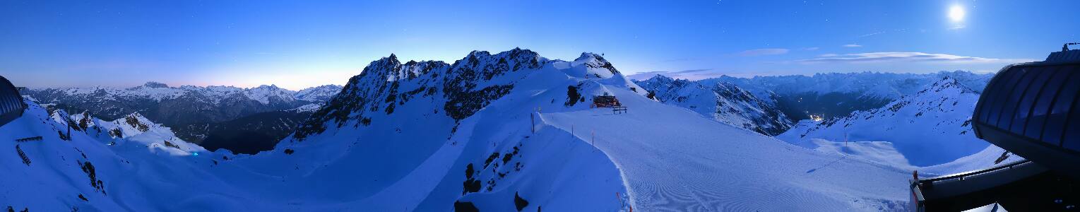 Silvretta Montafon Panorama Bahn am Hochjoch