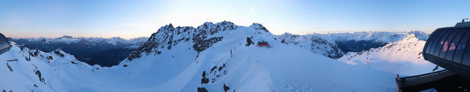 Silvretta Montafon Panorama Bahn am Hochjoch