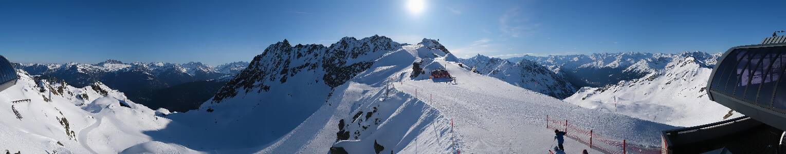 Silvretta Montafon Panorama Bahn am Hochjoch