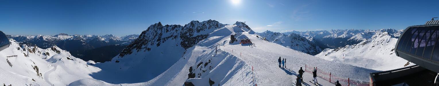 Silvretta Montafon Panorama Bahn am Hochjoch