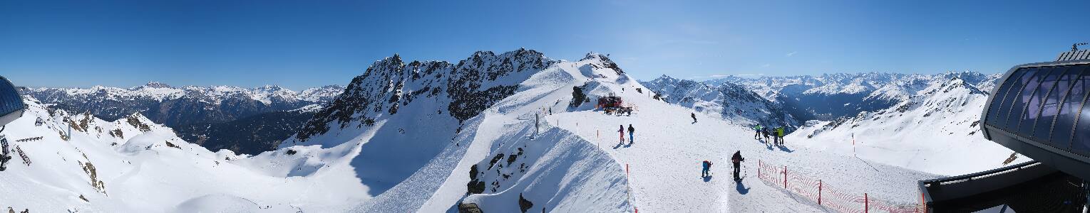 Silvretta Montafon Panorama Bahn am Hochjoch