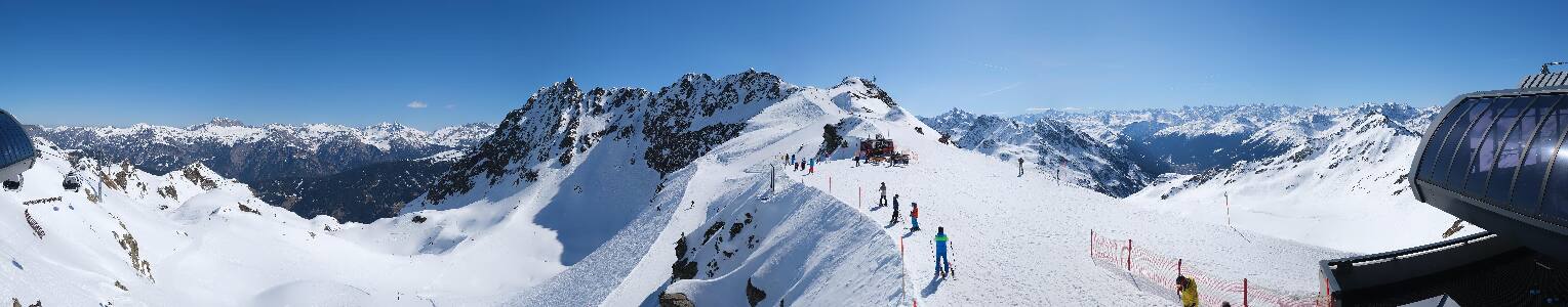 Silvretta Montafon Panorama Bahn am Hochjoch
