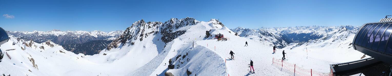 Silvretta Montafon Panorama Bahn am Hochjoch
