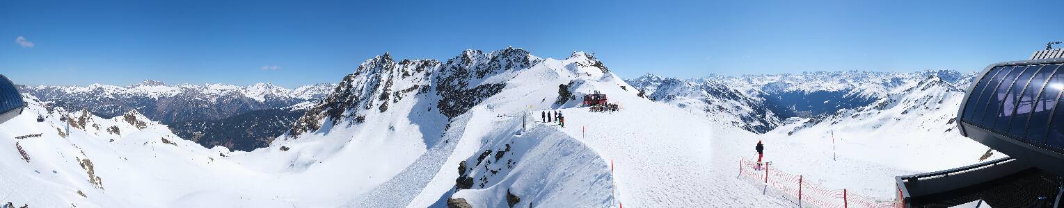 Silvretta Montafon Panorama Bahn am Hochjoch