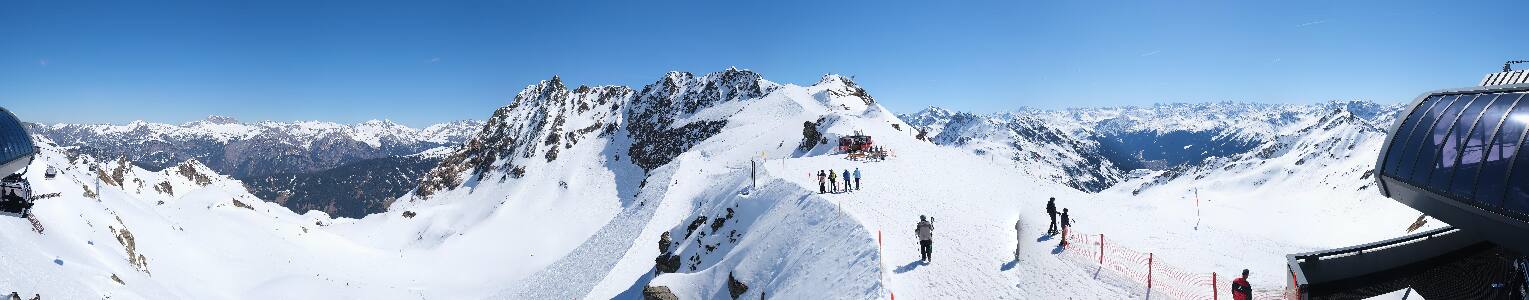Silvretta Montafon Panorama Bahn am Hochjoch