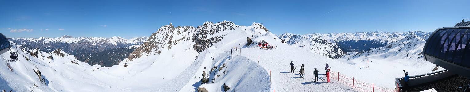 Silvretta Montafon Panorama Bahn am Hochjoch