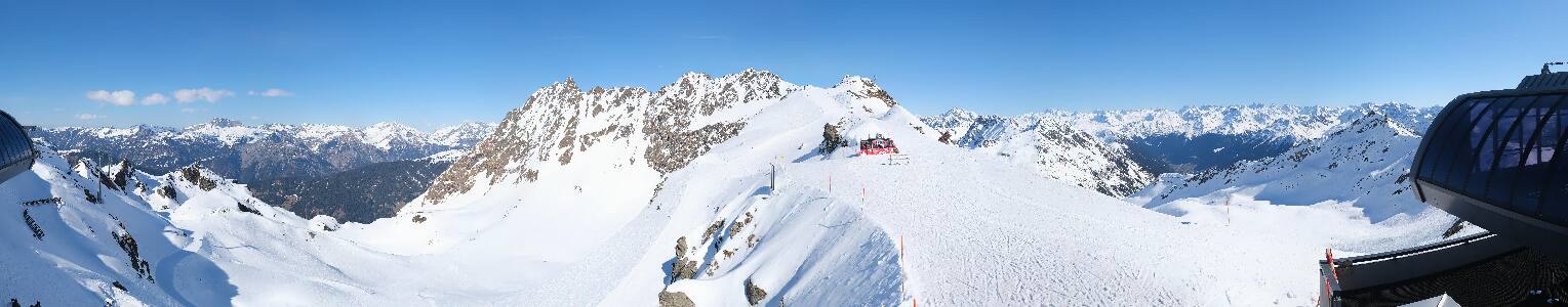 Silvretta Montafon Panorama Bahn am Hochjoch