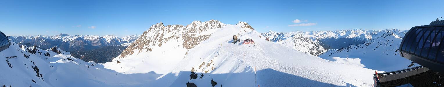Silvretta Montafon Panorama Bahn am Hochjoch