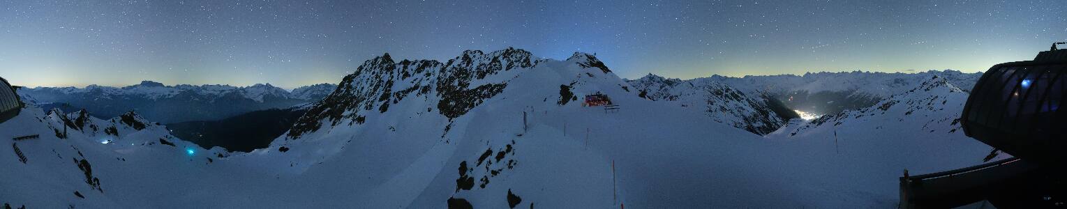 Silvretta Montafon Panorama Bahn am Hochjoch