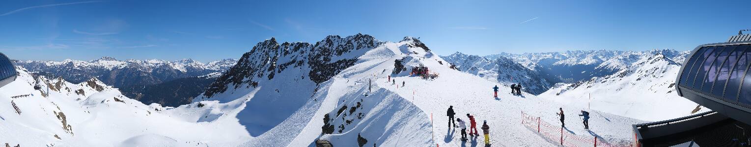 Silvretta Montafon Panorama Bahn am Hochjoch