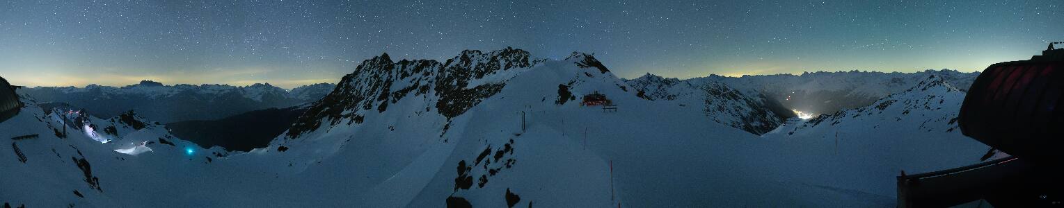 Silvretta Montafon Panorama Bahn am Hochjoch