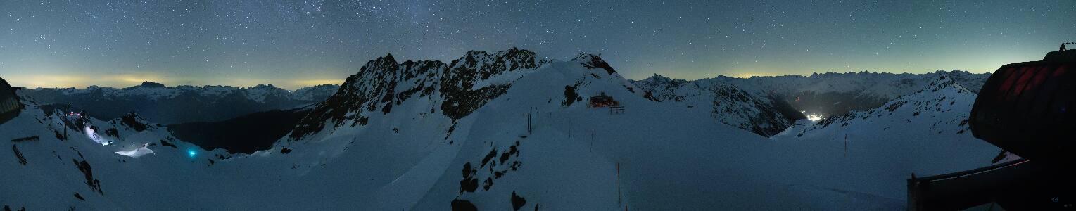Silvretta Montafon Panorama Bahn am Hochjoch