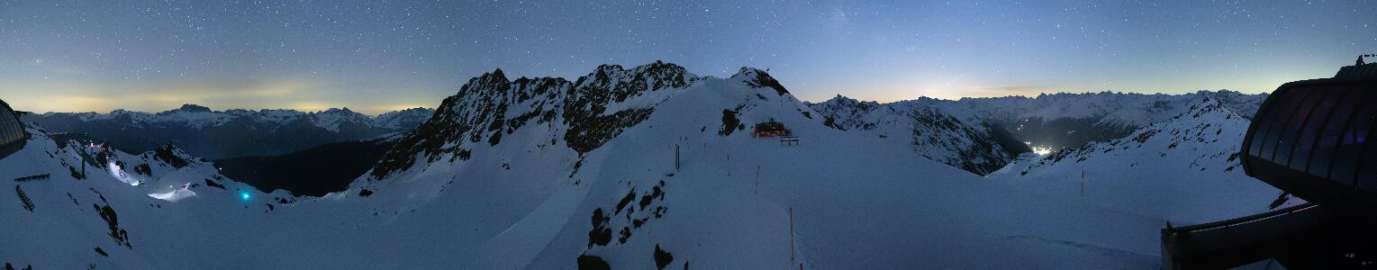 Silvretta Montafon Panorama Bahn am Hochjoch