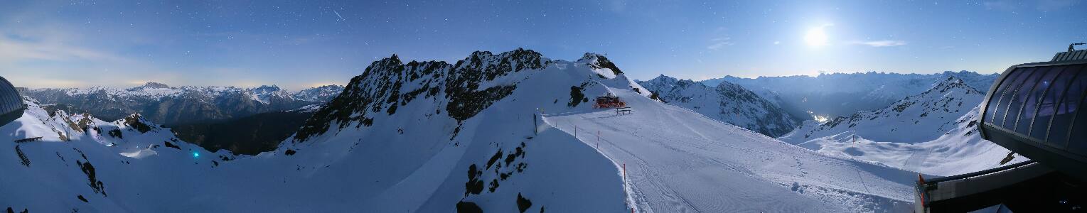 Silvretta Montafon Panorama Bahn am Hochjoch