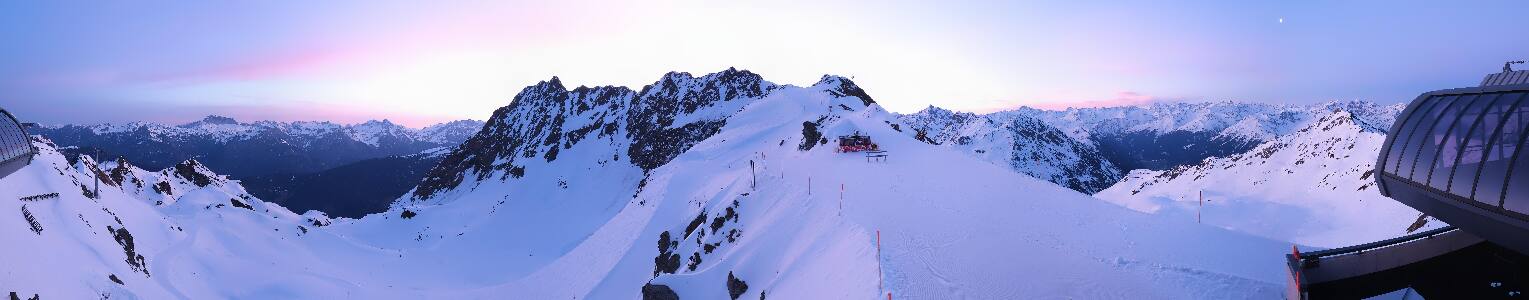 Silvretta Montafon Panorama Bahn am Hochjoch