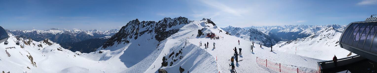 Silvretta Montafon Panorama Bahn am Hochjoch
