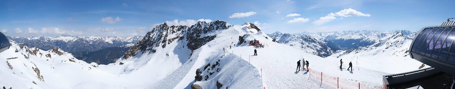 Silvretta Montafon Panorama Bahn am Hochjoch