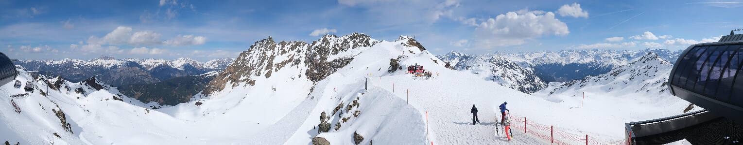 Silvretta Montafon Panorama Bahn am Hochjoch