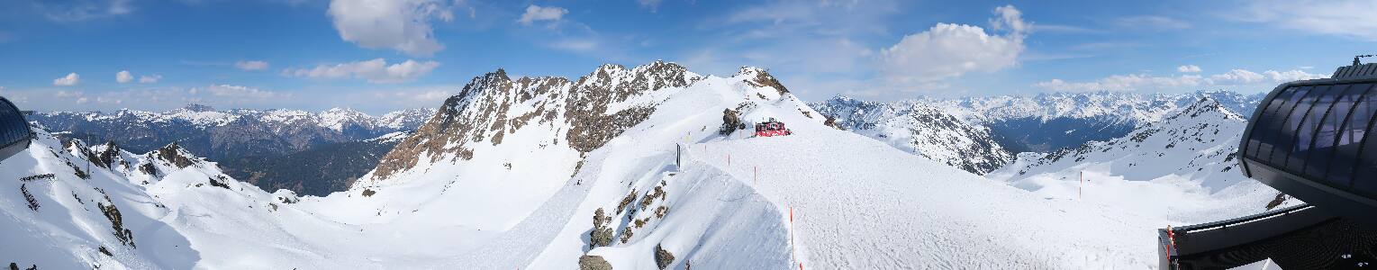Silvretta Montafon Panorama Bahn am Hochjoch