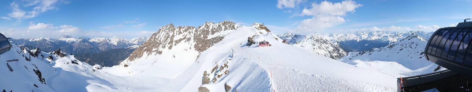 Silvretta Montafon Panorama Bahn am Hochjoch