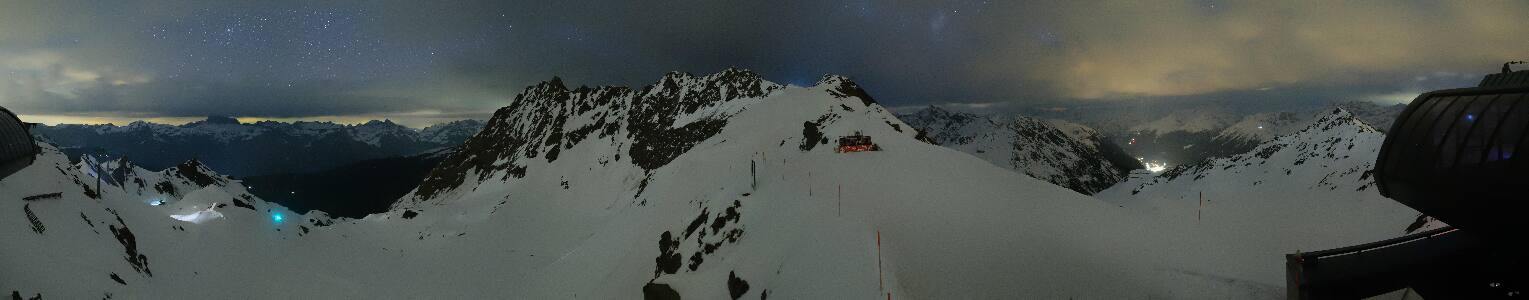 Silvretta Montafon Panorama Bahn am Hochjoch