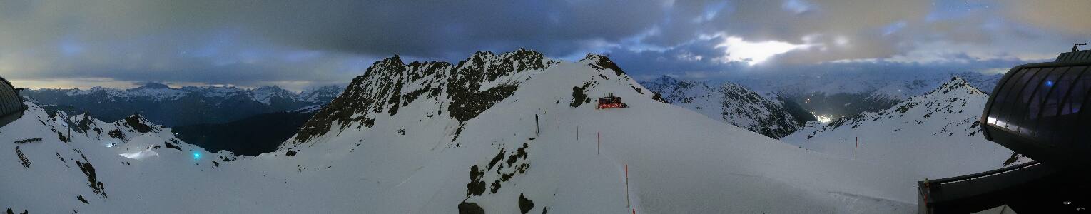 Silvretta Montafon Panorama Bahn am Hochjoch