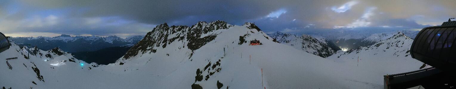 Silvretta Montafon Panorama Bahn am Hochjoch