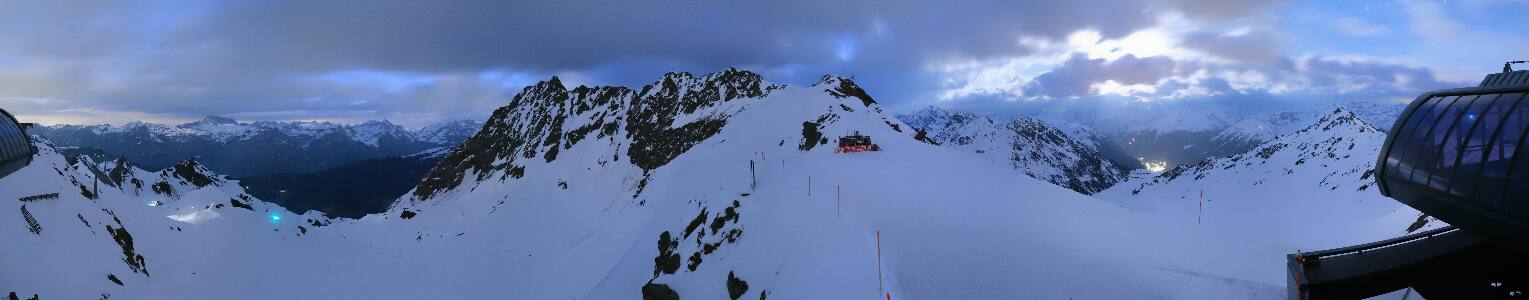 Silvretta Montafon Panorama Bahn am Hochjoch