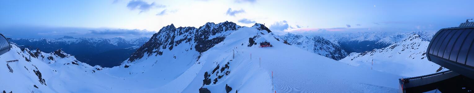 Silvretta Montafon Panorama Bahn am Hochjoch