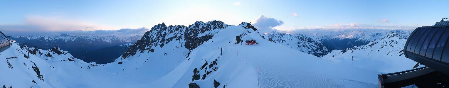 Silvretta Montafon Panorama Bahn am Hochjoch
