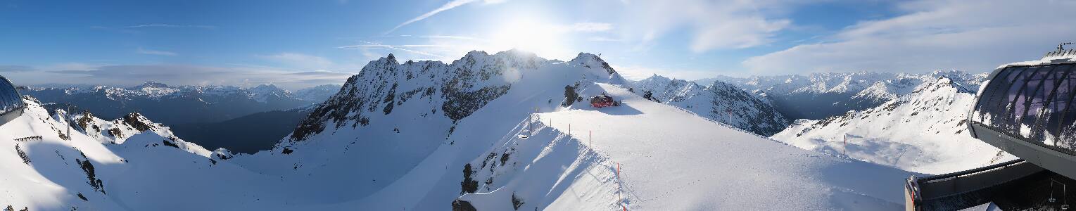 Silvretta Montafon Panorama Bahn am Hochjoch
