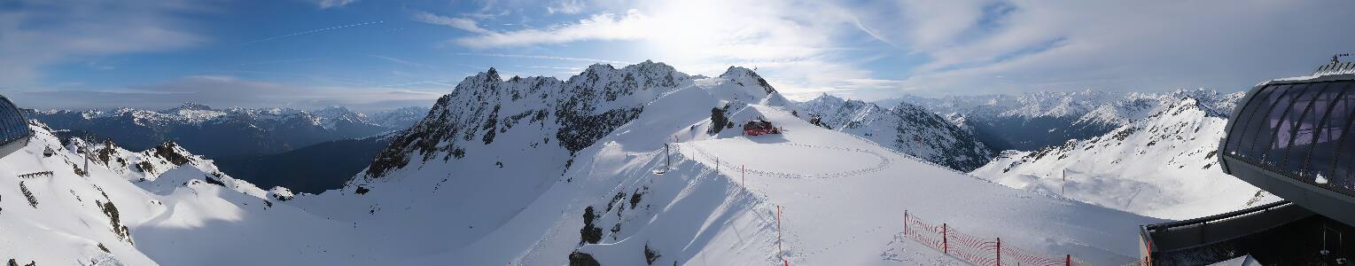 Silvretta Montafon Panorama Bahn am Hochjoch